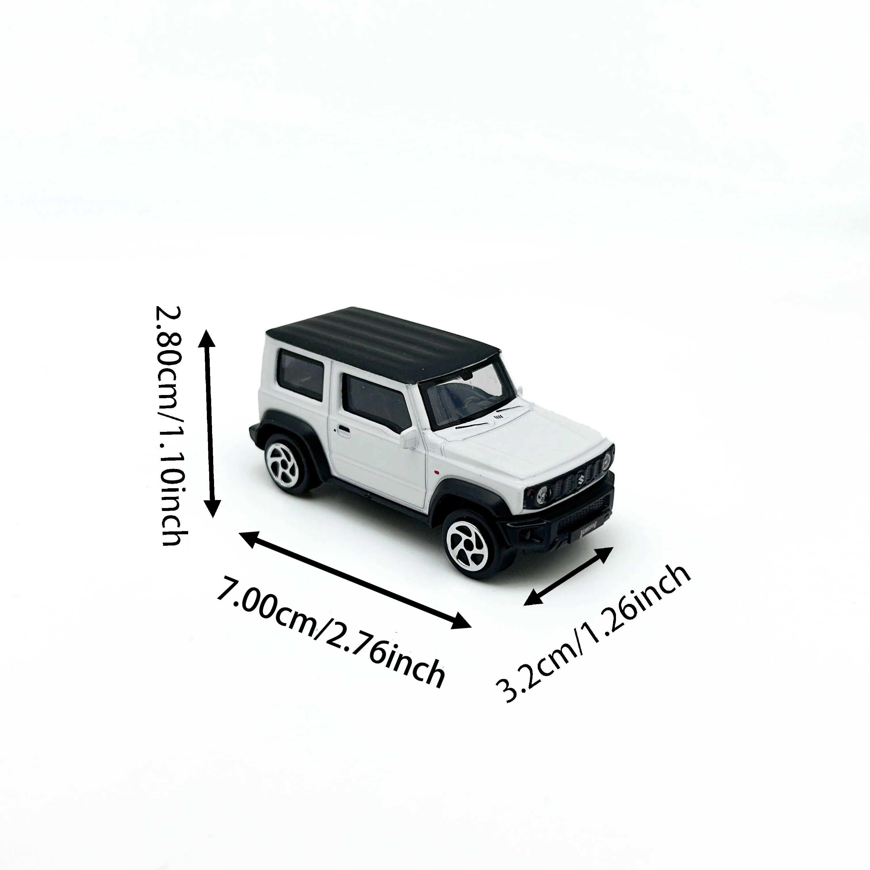 Mini-Suzuki Jimny-Legierungsautomodell, stellen Sie die Details des echten Autos wieder her, stoßdämpfendes Design, Halloween-Geschenk für Kinder.