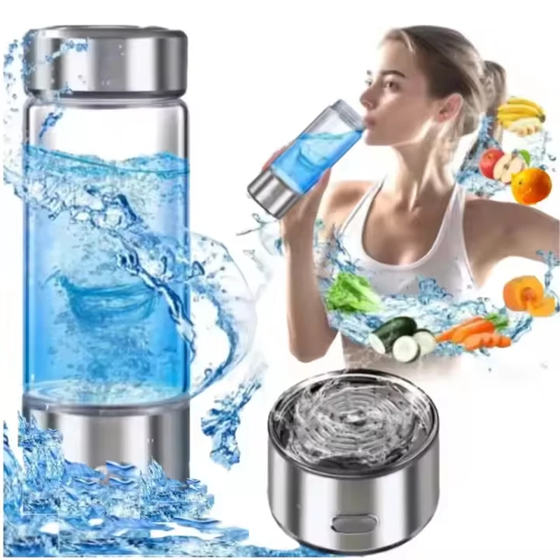 

Wholesale Price Manufacturer Blue Portable Alkaline Purifier Inhaler Generator Hydrogen Rich Water Bottle Cup