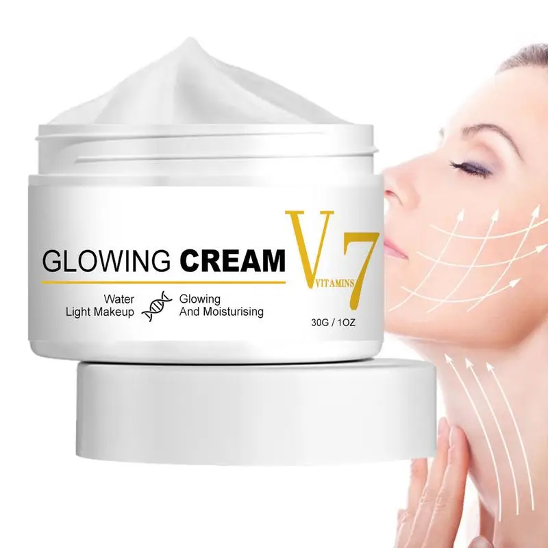 

Face Brightening Cream Skin Tightening V7 Facial Brightening Cream Anti Aging Remove Wrinkles Nourishing Moisturizing Cream