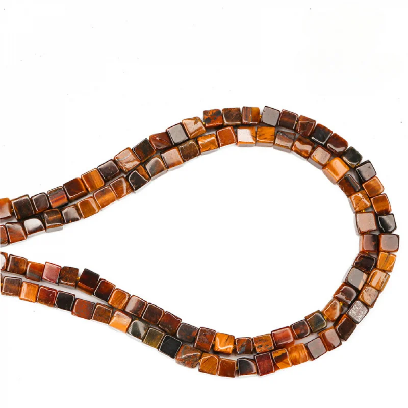 

Natural Yellow Tiger Eye Stone Beads 2mm Square Cube Shape Beads Loose Small Beads for Slim Jewelry Making Diy Beaded Accessory
