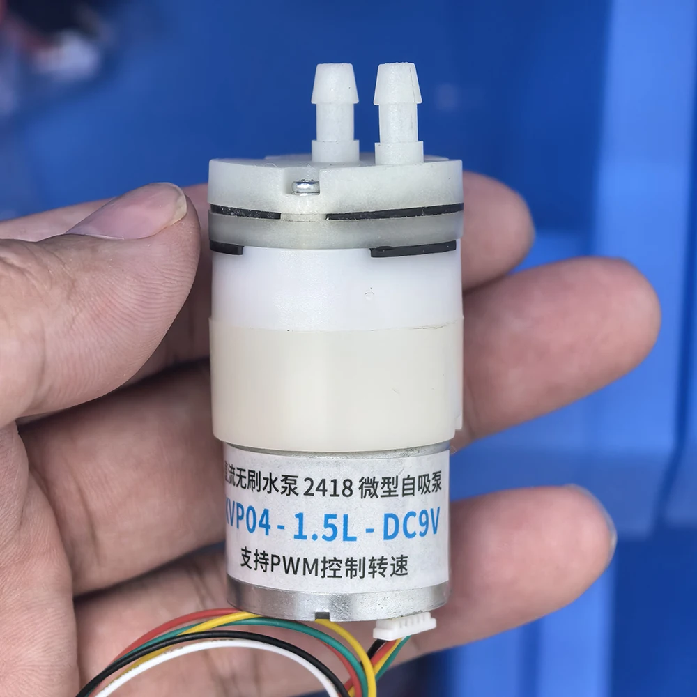 Micro 2418 BLDC 6V-9V Motore Brushless Diaframma Dosaggio Misurazione Pompa Acqua Autoadescante Controllo PWM