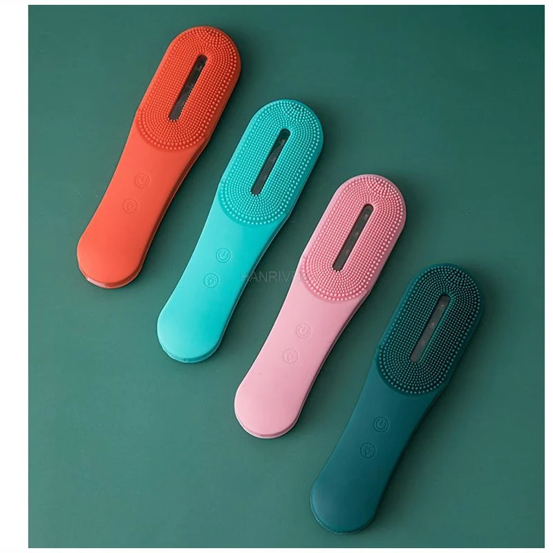 แปรงทำความสะอาดผิวหน้าไฟฟ้าซิลิโคนโฟตอนฟื้นฟูผิวหน้ากันน้ำเครื่องนวดความงามแปรงทำความสะอาดผิวหน้า