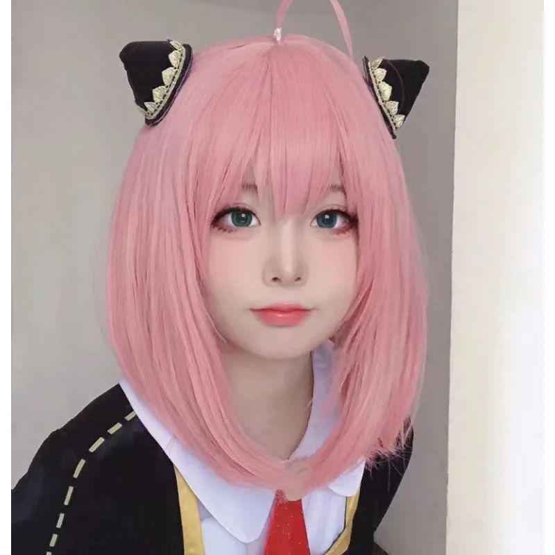 Anime SPY×FAMILY Rolpruik Podium Sitcom Voer kleding Wedstrijden Simulatie Kort haar Anya Forger Karaktermodellering Bobkapsel