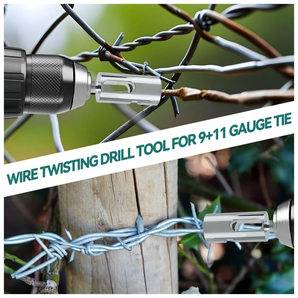 2pcs-twist-fence-wire-tie-tool-kit-for-9-11-gauge-high-carbon-steel-wire-drill-bit-attachment-farm-gardening