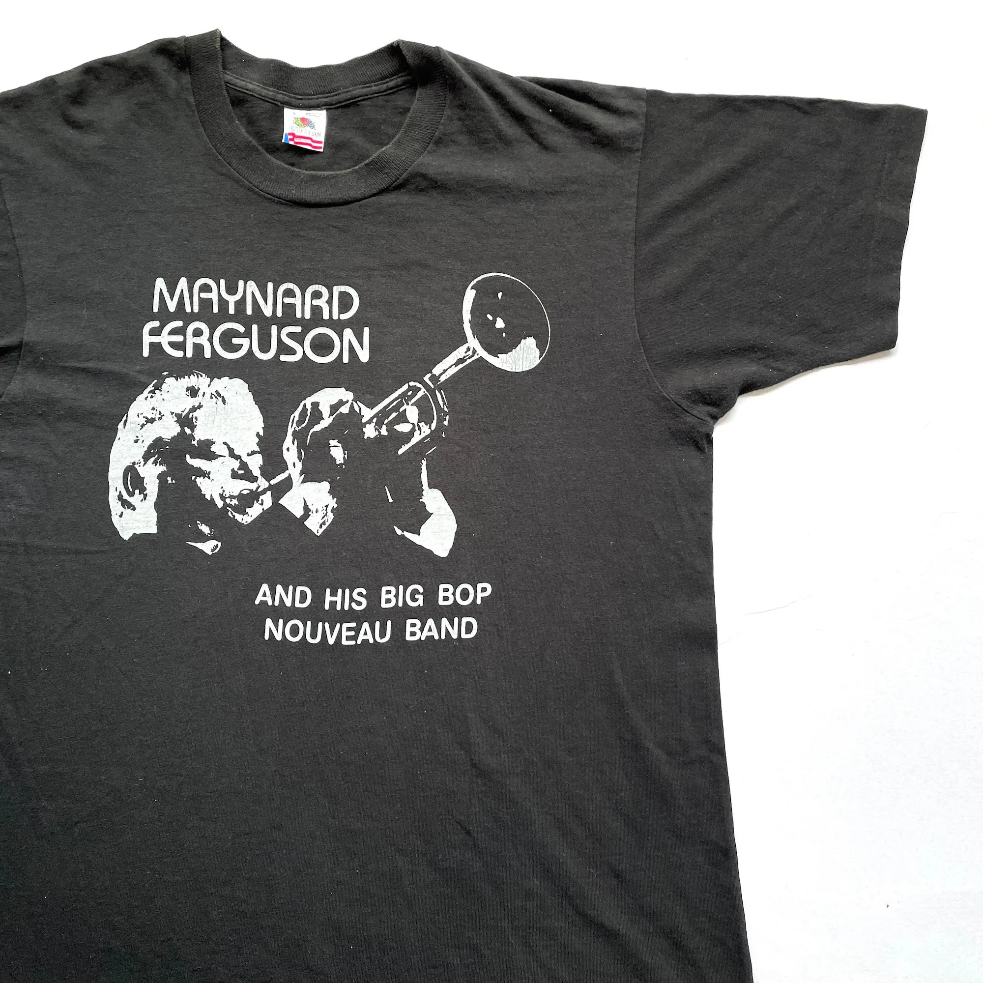 Vintage 1992 Maynard Ferguson And His Big Bop Nouveau Band World Tour T Shirt size L (W 22.5 x L 29.5)