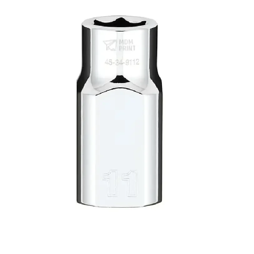 

1/2 in. Drive 11mm Metric 6-Point Socket with FOUR FLAT Sides