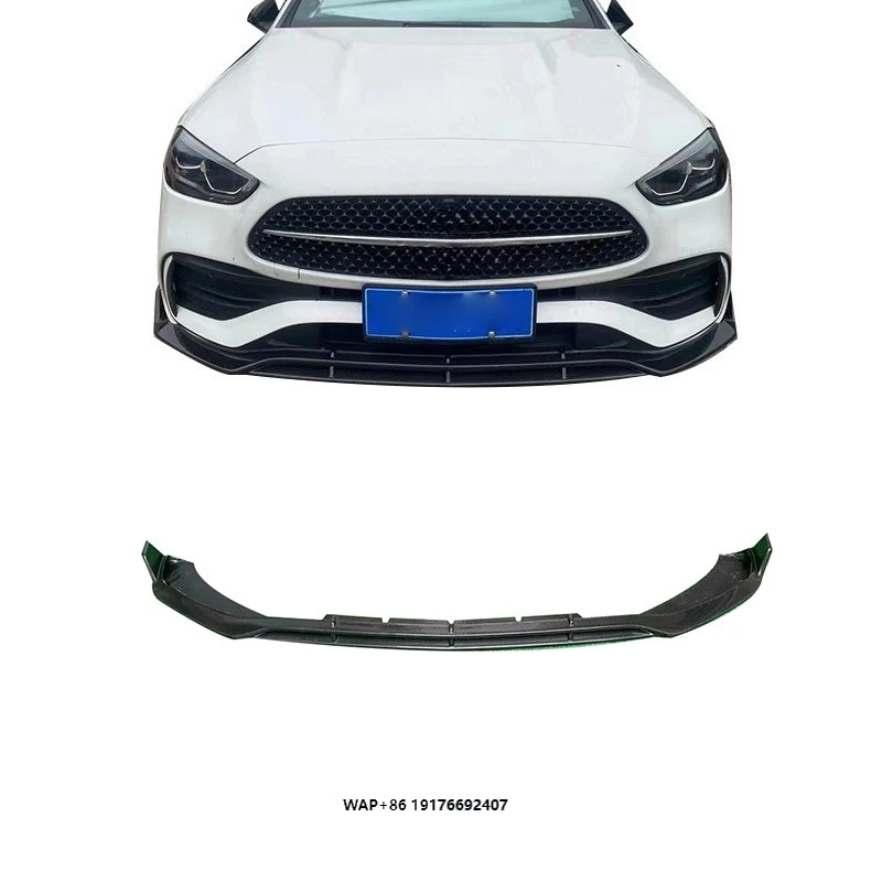 

High Quality Carbon Fiber Front Bumper Lip for W206 C200 C260 C43 Carbon Fiber Front Splitter Lip Perfect Fitment