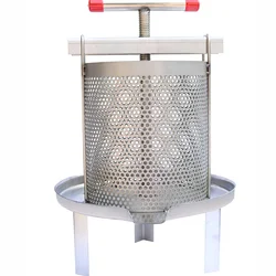 Household Stainless Steel Mesh Sugar Extraction and Honey Press Manual Pressure Wax Press Juice  Sugar Press