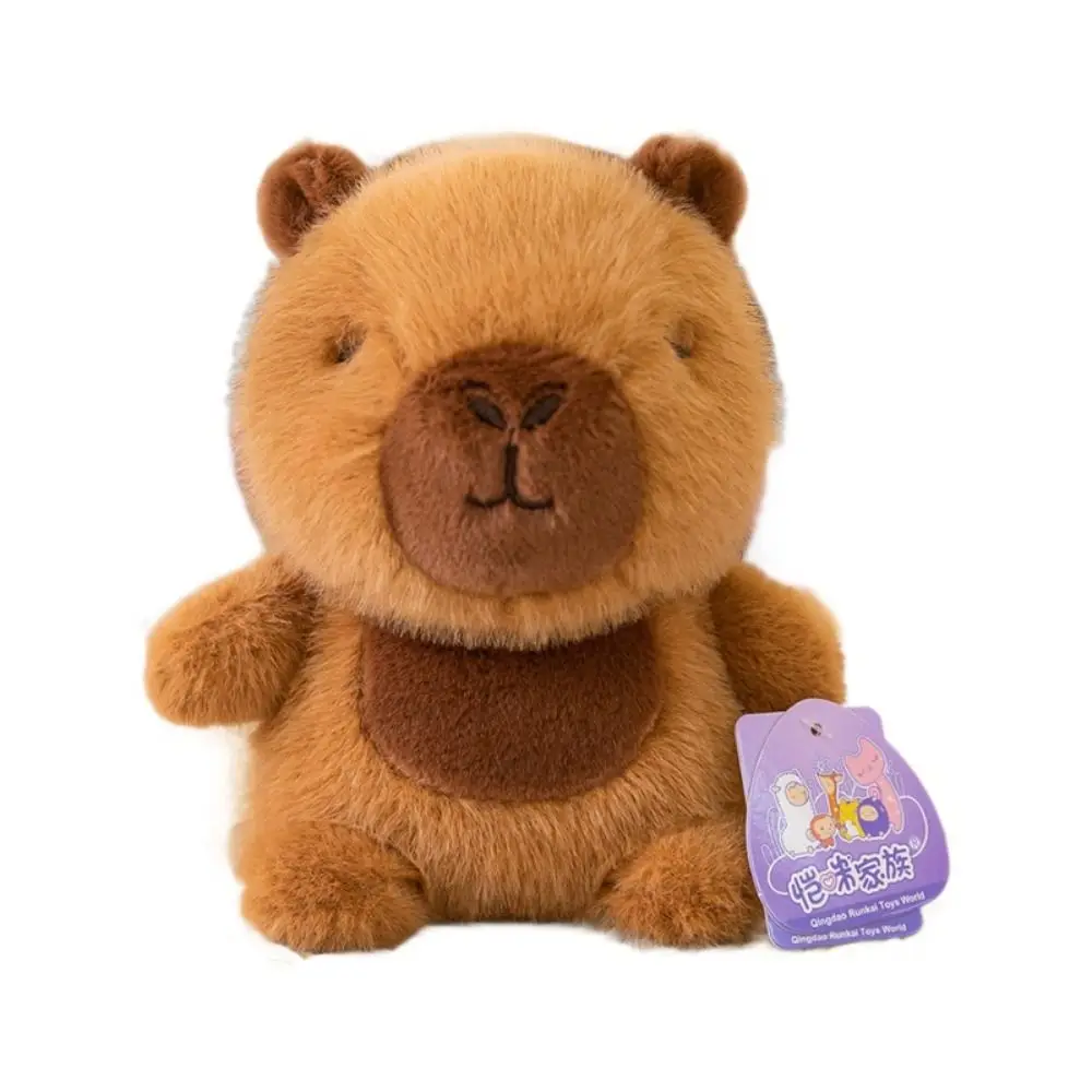 Urocza pluszowa maskotka 16 cm, pluszowa kapibara, wypchana poduszka, super miękki pluszowy miś, pluszowa zabawka na biurko.