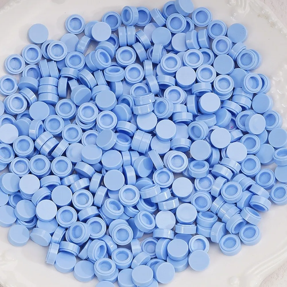 Smooth Surface Granules Beads Filler Round Shape Hollow Back Squeeze Ball Fillers Multicolor Slime Filler Pellets