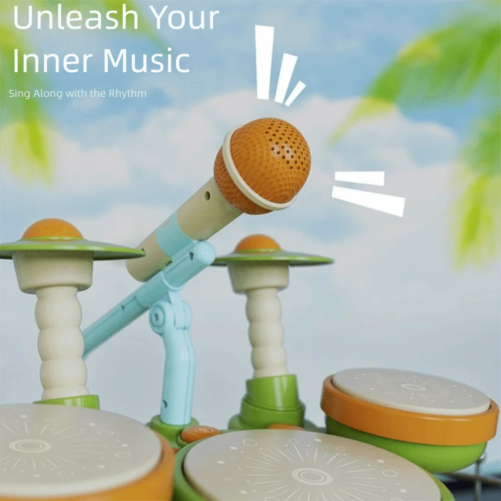 bpa-free-jazz-drum-set-light-up-wear-resistant-drum-set-with-microphone-adjustable-volume-musical-montessori