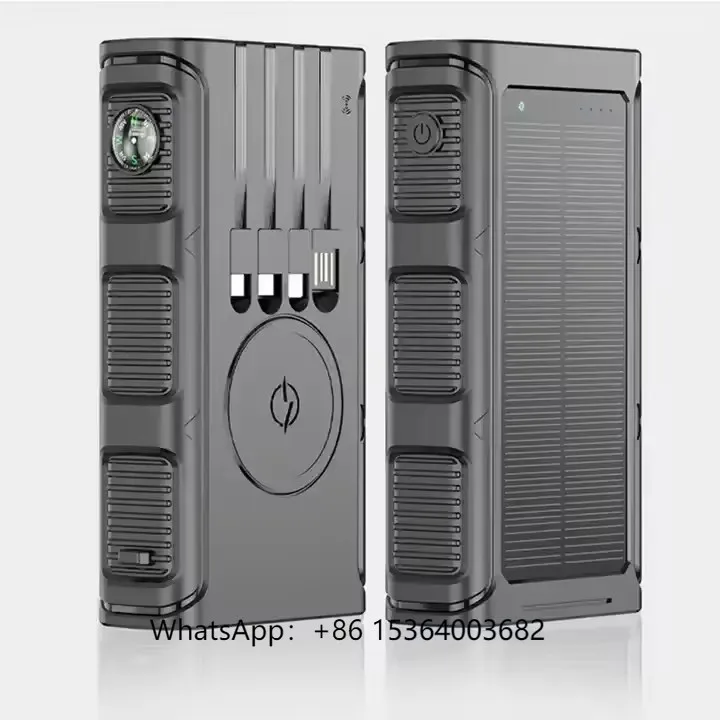 

2024 светодиодный светильник, дизайн, аккумуляторы, солнечная быстрая зарядка, портативный аккумулятор, 30000 мАч, шесть выходов, три входа, портативный