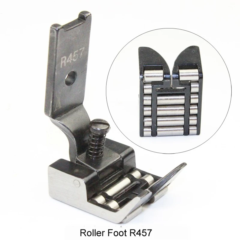 R652 R457 R2377 Roller Presser Foot for Industrial Zigzag Sewing Machine Singer 20U 457 JUKI LZ-2280 2284 Bearing Wheel