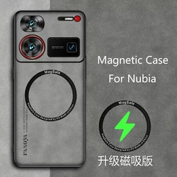 Magnetic Case For Nubia Z80 Ultra Z70 Z60Ultra Z50 Luxury Silicone Leather Cover For ZTE Nubia Z 70 Z60 Ultra Protect Shell