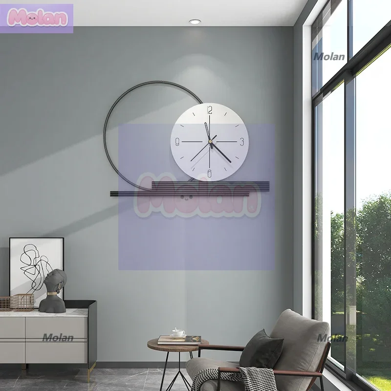 

Internet celebrity wall clock modern creative home living room high-end clock simple new fashion decoration atmosphere
