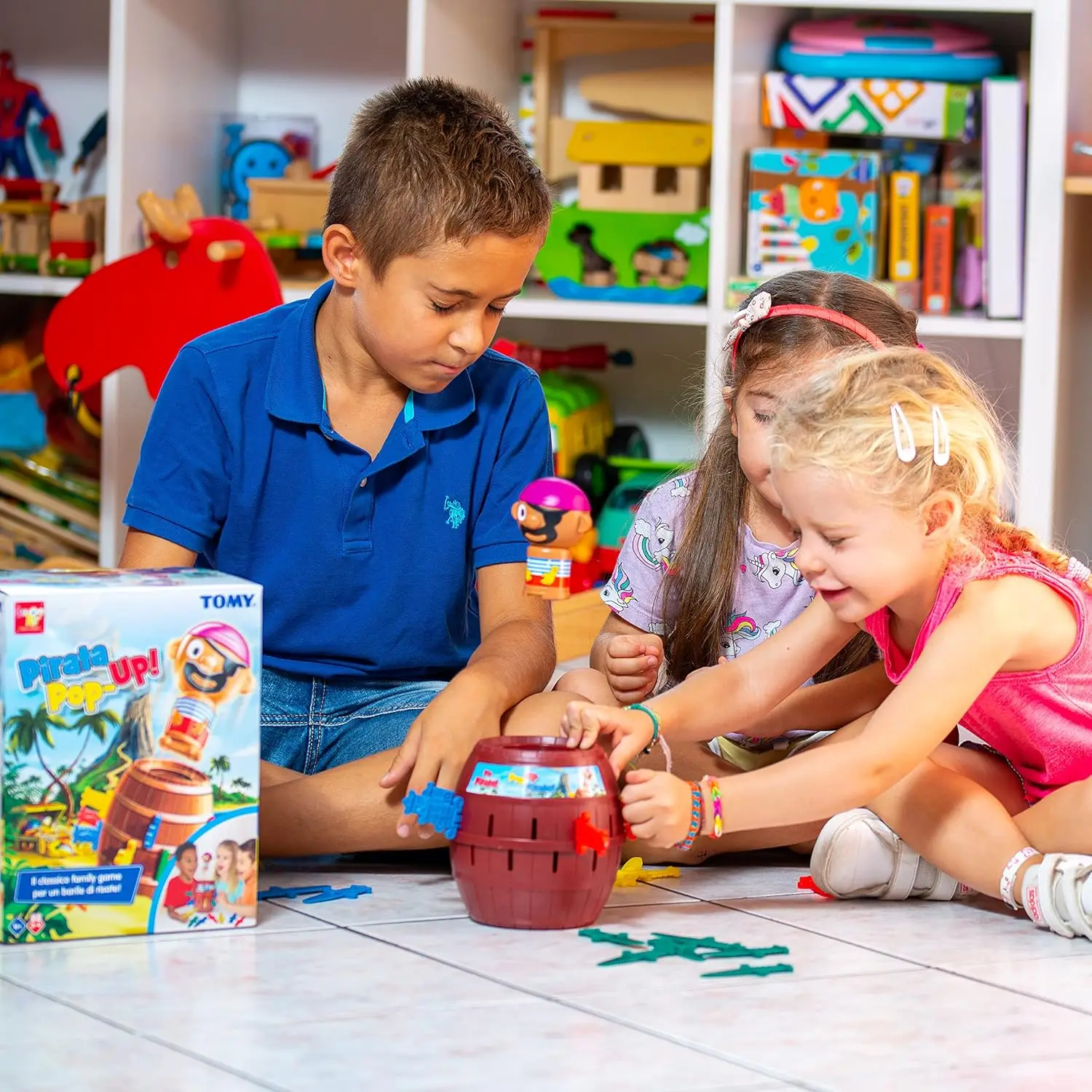 Pirate Surprise Barrel Game - Pop Up Pirate Toy with Swords for Kids, Fun Action Family Game, Gift for Boys & Girls 4+