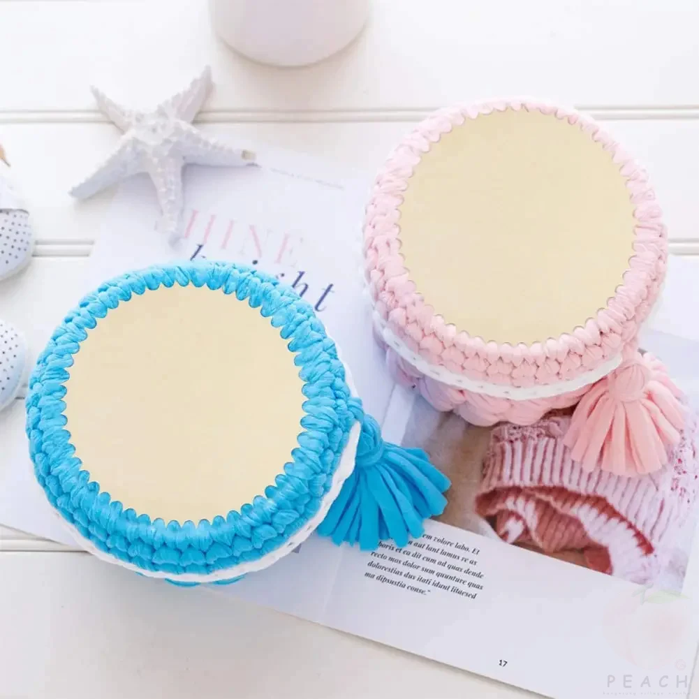 2Pcs Hollow Wooden Basket Base – Natural Craft Supply for Crochet Weaving, DIY Bag Bottom Making Tool