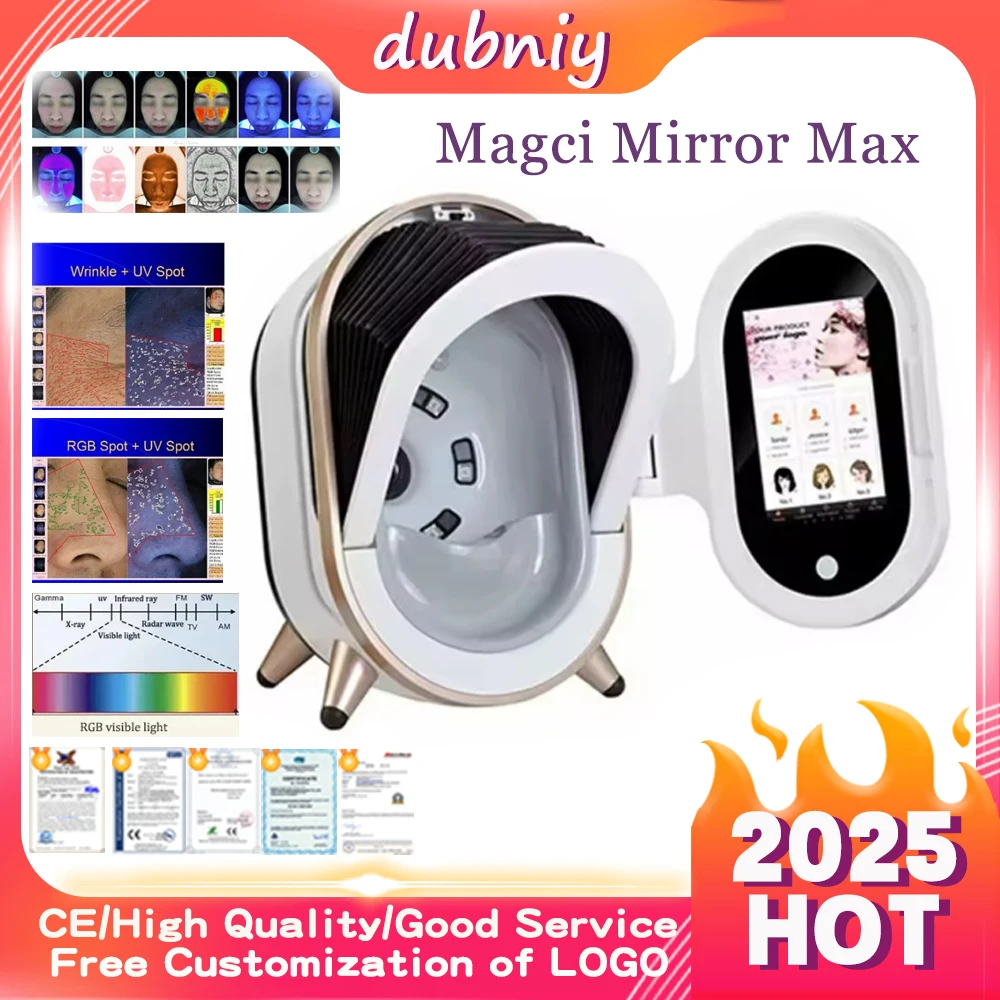 3D Facial Skin Analyzer Machine Professional Skin Diagnosis Moisture Oil Detection Digital Skin Scanner