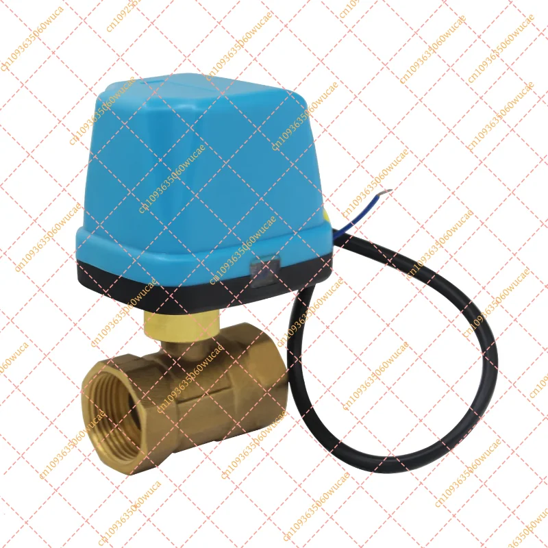 2-Way Brass Electric Ball Valve, AC220V/DC12-24V Motorized Solenoid Valve DN15-DN50 (1/2