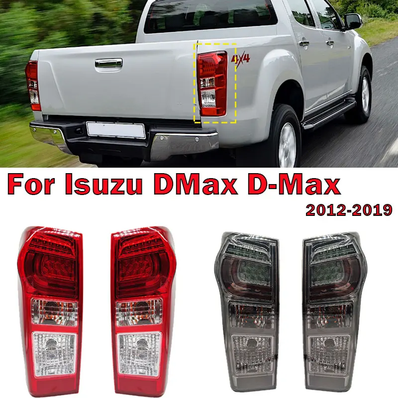 ชุดประกอบไฟท้ายรถยนต์ LED ด้านหลังรถสำหรับ Isuzu Dmax D-MAX 2012-2016 2019 2018 2017พร้อมหลอดไฟสายรัด8961253983 898125393