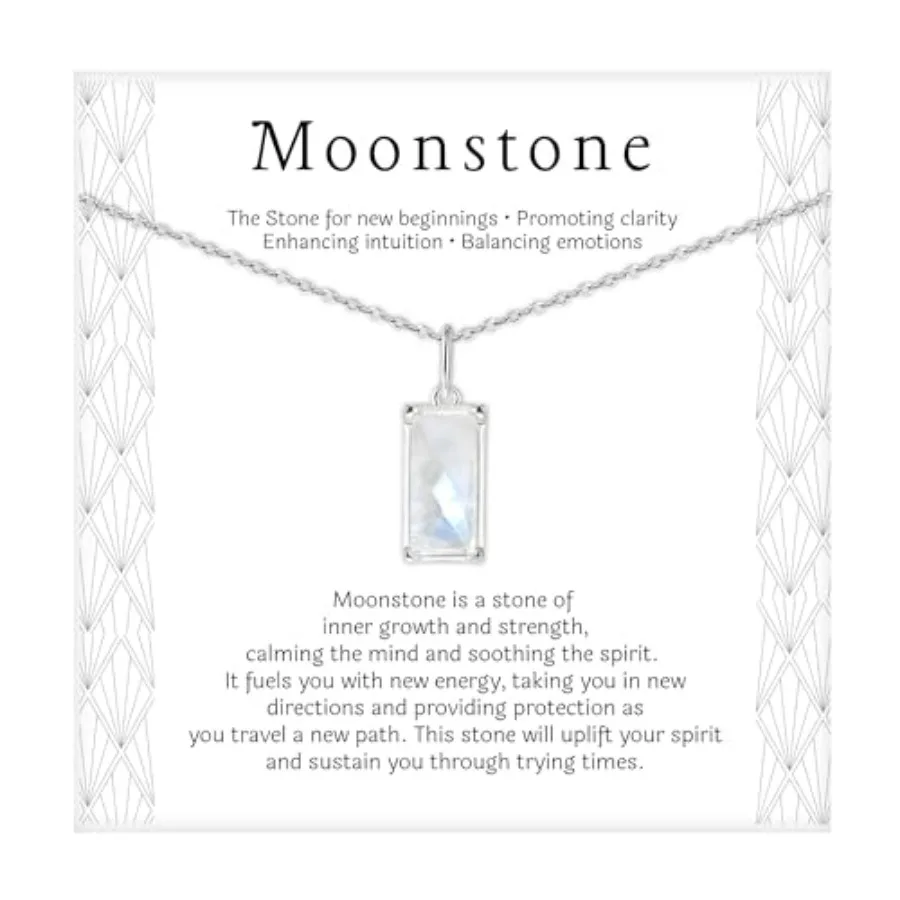 

New Beginnings Rainbow Moonstone Sterling Silver Necklace for Women