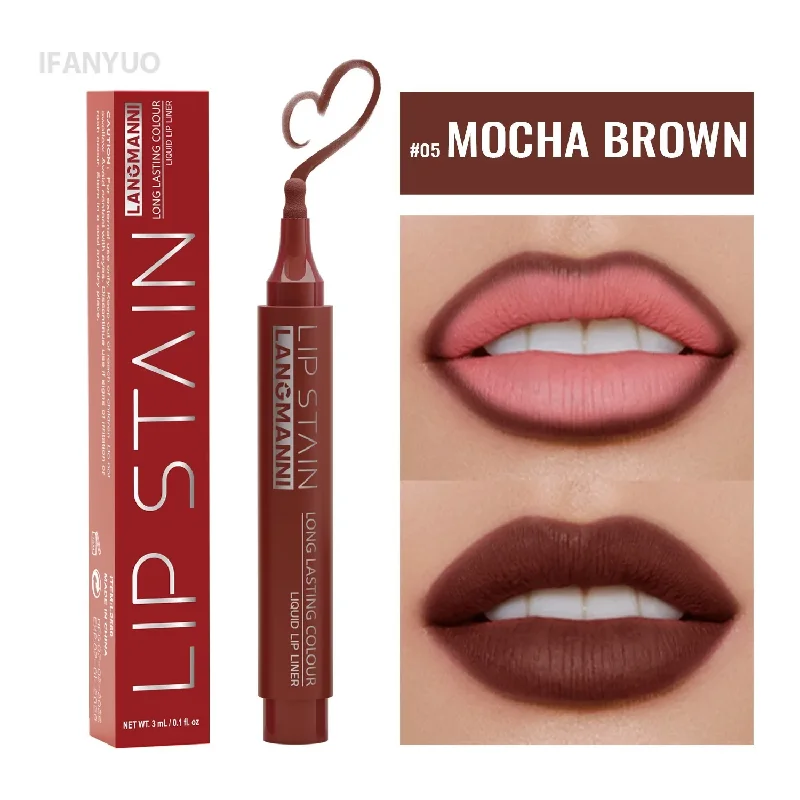 Kosmetik-Lipliner, wasserfest, flüssiger Lipliner-Stift, matt, aufpolsternd, schnell trocknend, Lippenstift-Marker, Umriss-Kontur-Make-up