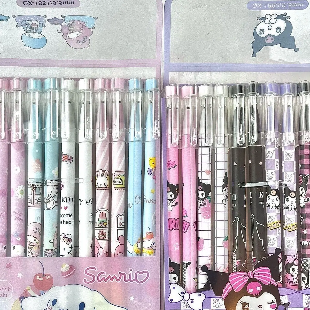 Anime Cartoon Sanrio Erasable Pen Kawaii Hellokitty Kuromi Mellody Cinnamoroll Student Supplies Office Supplies Student Gifts