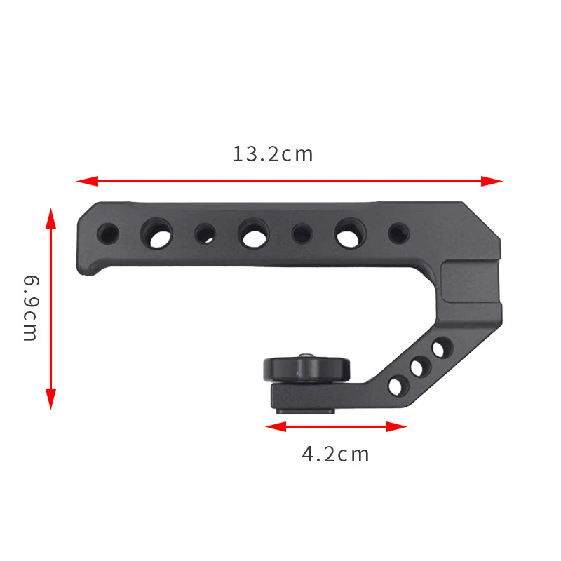 Camera Top Handle Hand Grip Handgrip Arri Locating Screw Monitor Mic Rig Cold Shoe for Nikon Canon Sony DSLR Camera Cage handle