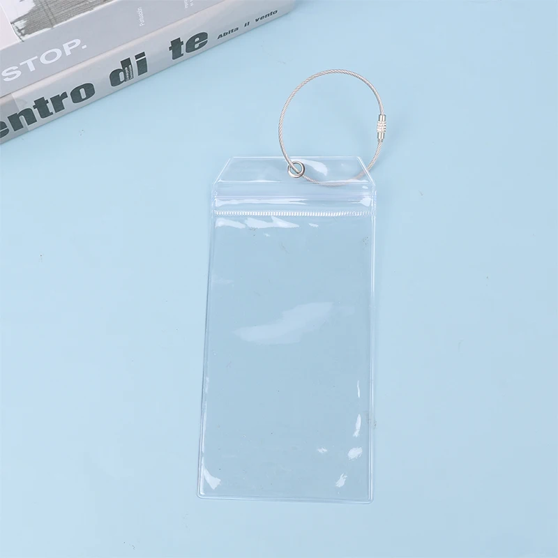 Transparent Luggage Tag Baggage Name Tag Suitcase Address Label Holder Portable Tag Travel Accessories