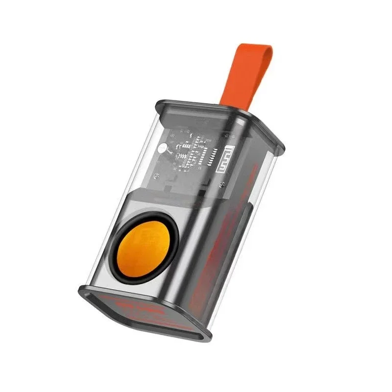 Transparent Cyberpunk Mecha Wind Wireless Portable Bluetooth Colorful Speaker Small Steel