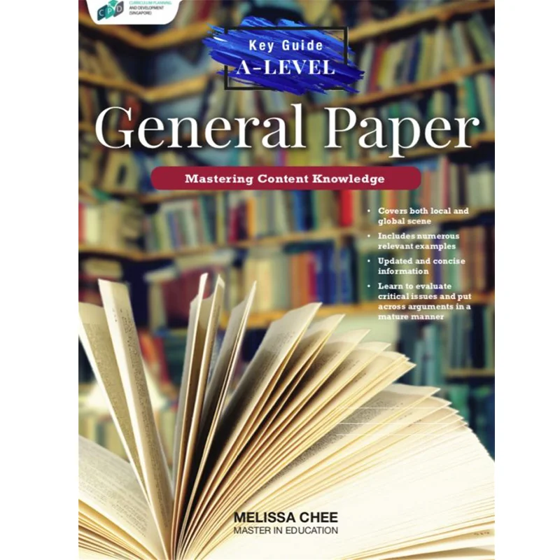 Key Guide ALevel General Paper  Mastering Content Knowledge Melissa Chee Curriculum Planning And Development 9789811184345 Book