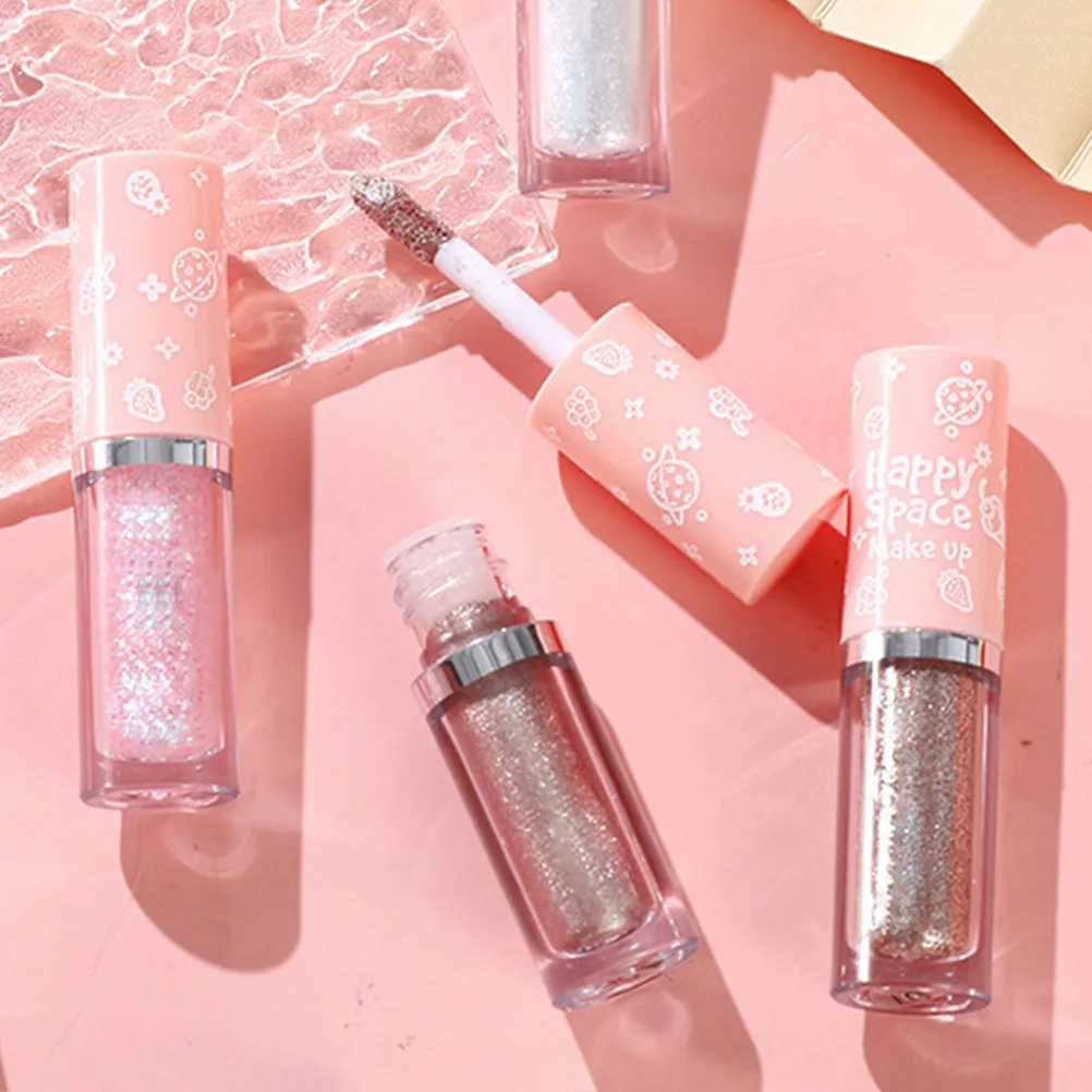 Juego de sombras de ojos para mujer, 8 Uds., brillo líquido, suministros de maquillaje, secado rápido, no pegajoso, herramientas de maquillaje de ojos DIY