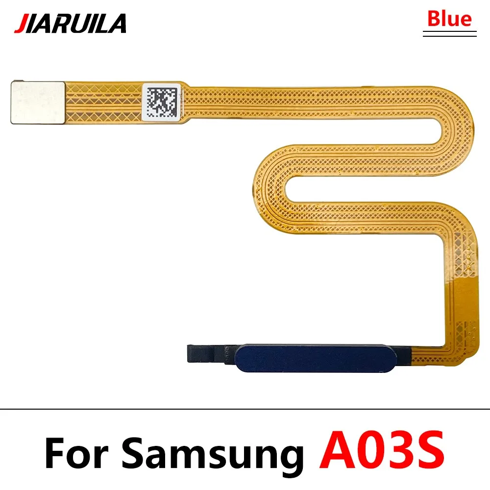 Home Button For Samsung A03s A04S A05S Fingerprint Sensor Home Return Key Menu Power Button Flex Ribbon Cable Black White Blue