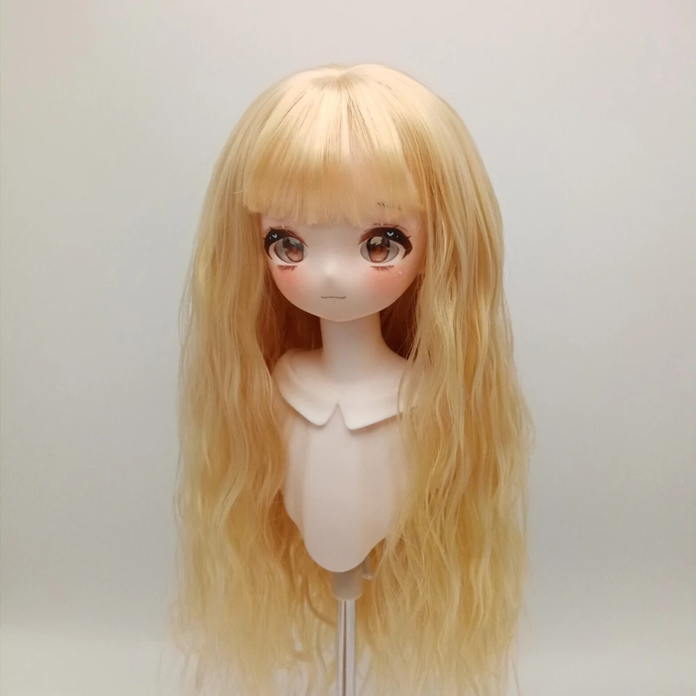 Puppenlocken-Perücke für Puppen 1/6 1/4 1/3 BJD Puppenhaar Lange Perücke Prinzessinnenhaar-Perücke – Detail 2