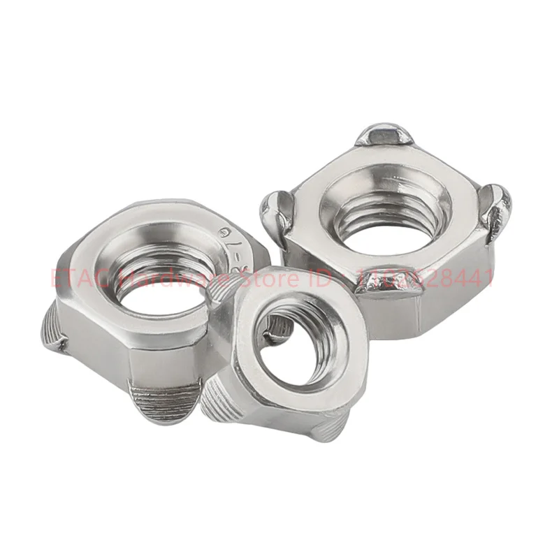 Porca de soldagem quadrada M4/M5/M6/M8/M10/M12/porca de soldagem de quatro cantos/porca de soldagem de ponto quadrado