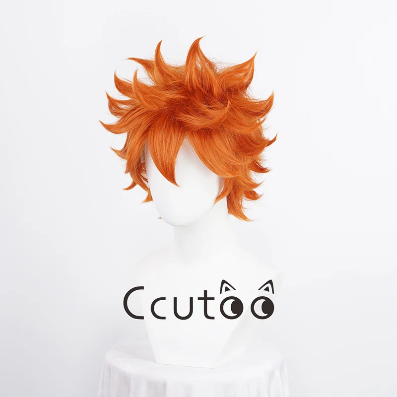 Anime Hinata Shoyo Cosplay Wig Shoyo Hinata 30cm Orange Short Wigs Heat Resistant Synthetic Hair