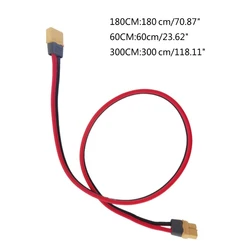 Cavo di collegamento della spina di conversione maschio femmina 12AWG XT60 con connettore della batteria del cavo di prolunga in Silicone a 60/180/300CM