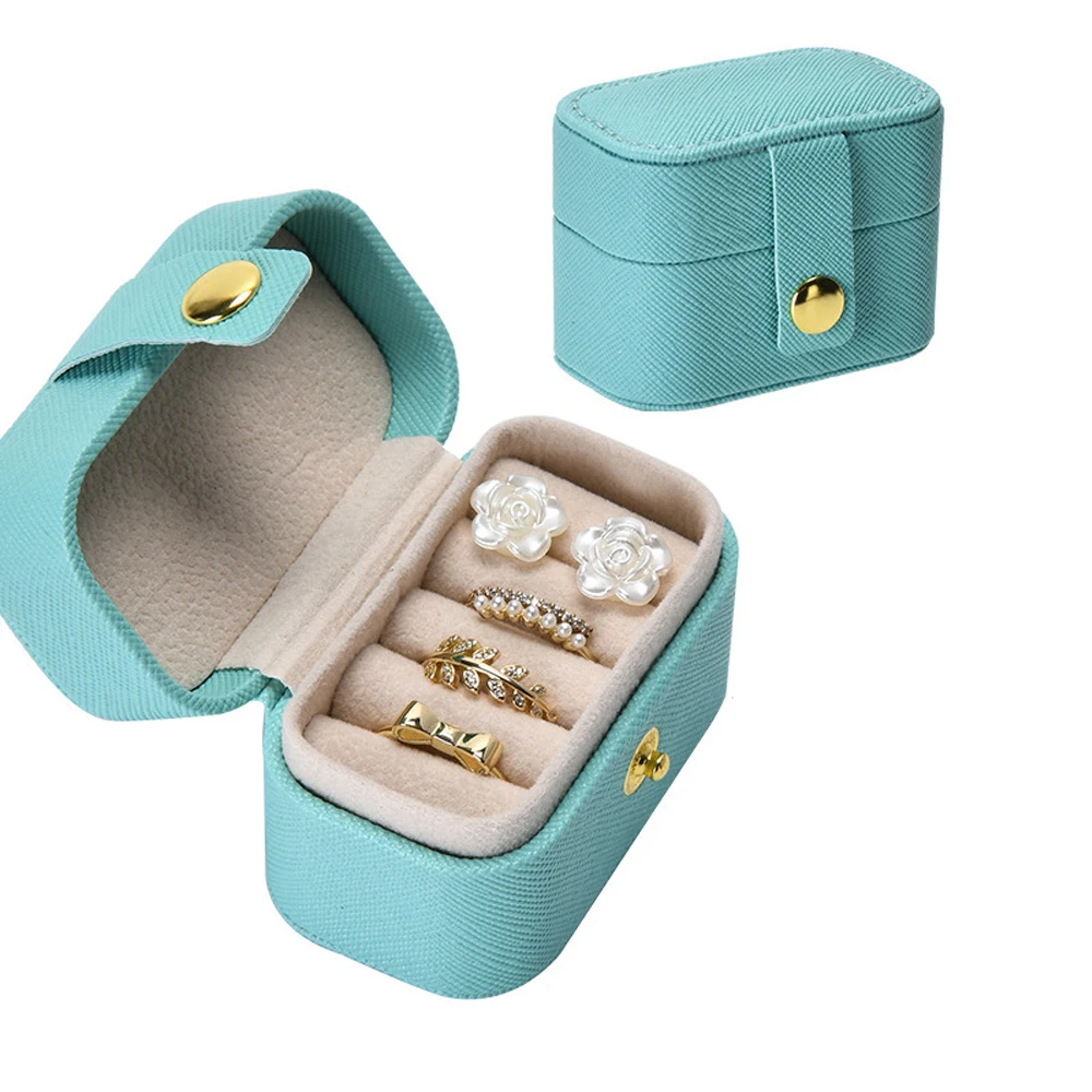 Mini Ins-Style Jewelry Box, Travel Portable Earring and Ring Storage Box, Small Accessory Gift Jewelry Box