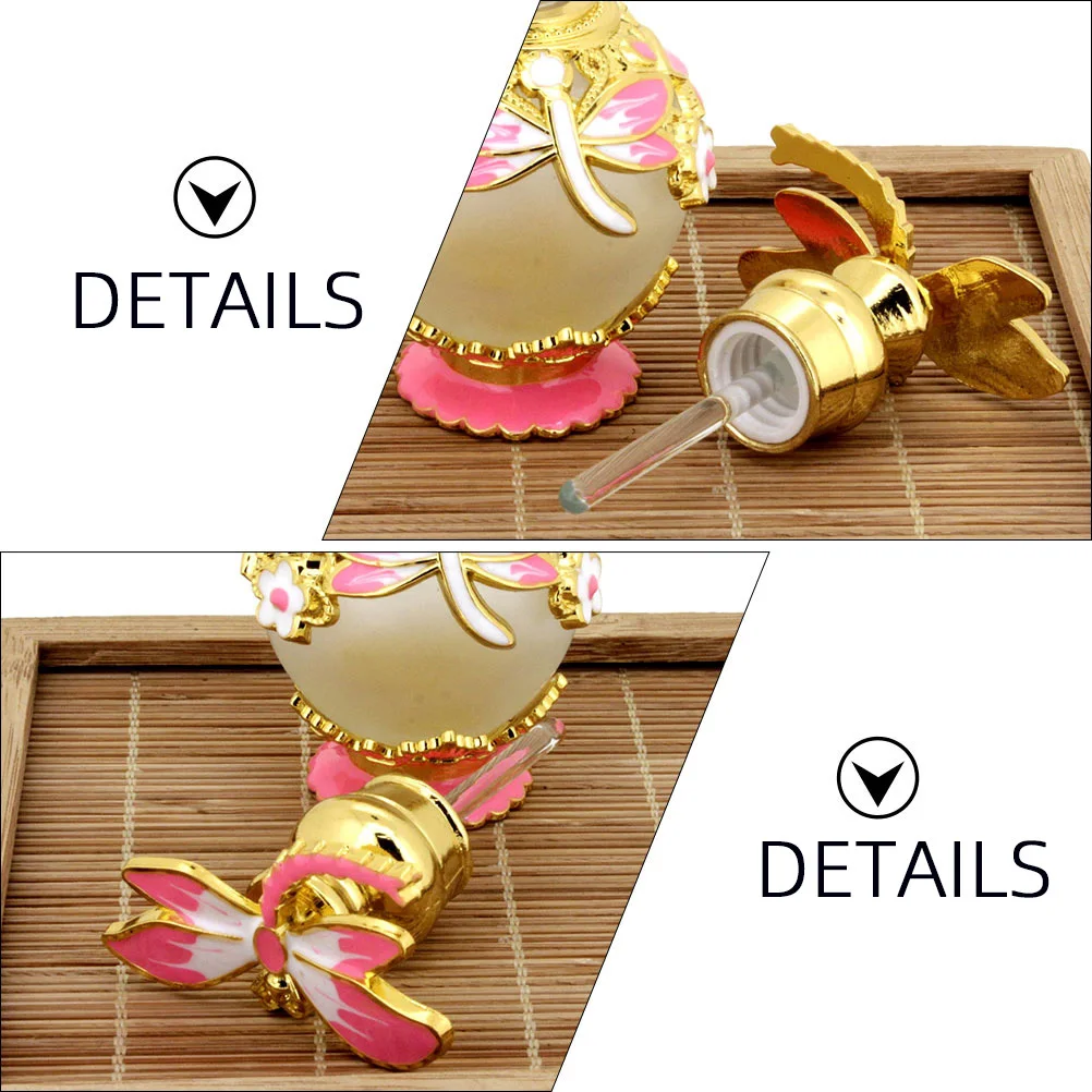 Bottiglie di profumo in vetro da 15 ml Bottiglia contagocce riutilizzabile per olio essenziale Aromaterapia Decorazioni da viaggio Contenitore di raccolta vintage