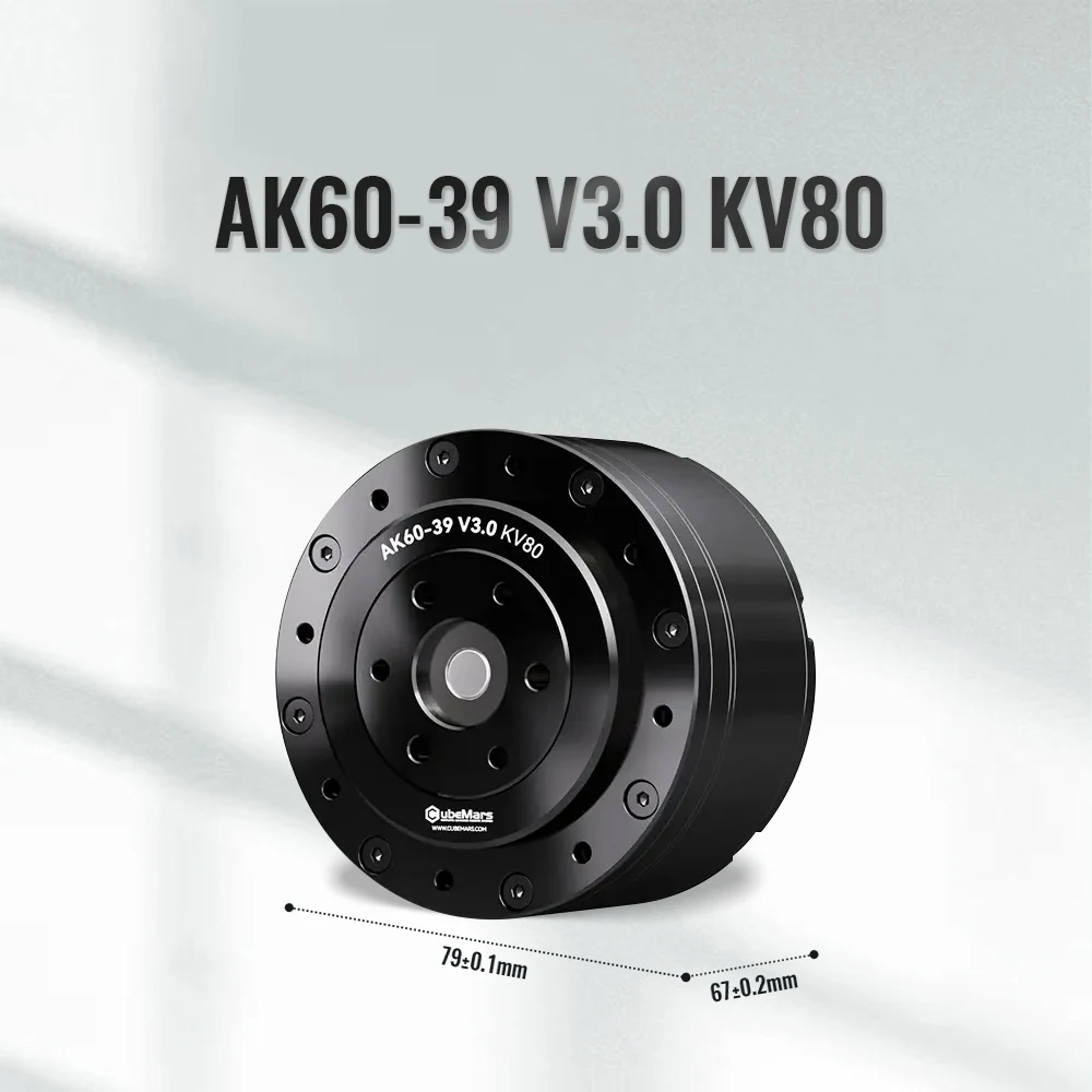 มอเตอร์ไร้แปรงถ่านแบบโมดูลาร์ไดนามิก CubeMars AK60-39 V3.0 KV80 สำหรับแอคทูเอเตอร์ ฟุตโคบอท ข้อต่อ AGV โครงสร้างภายนอกหุ่นยนต์สี่ขา