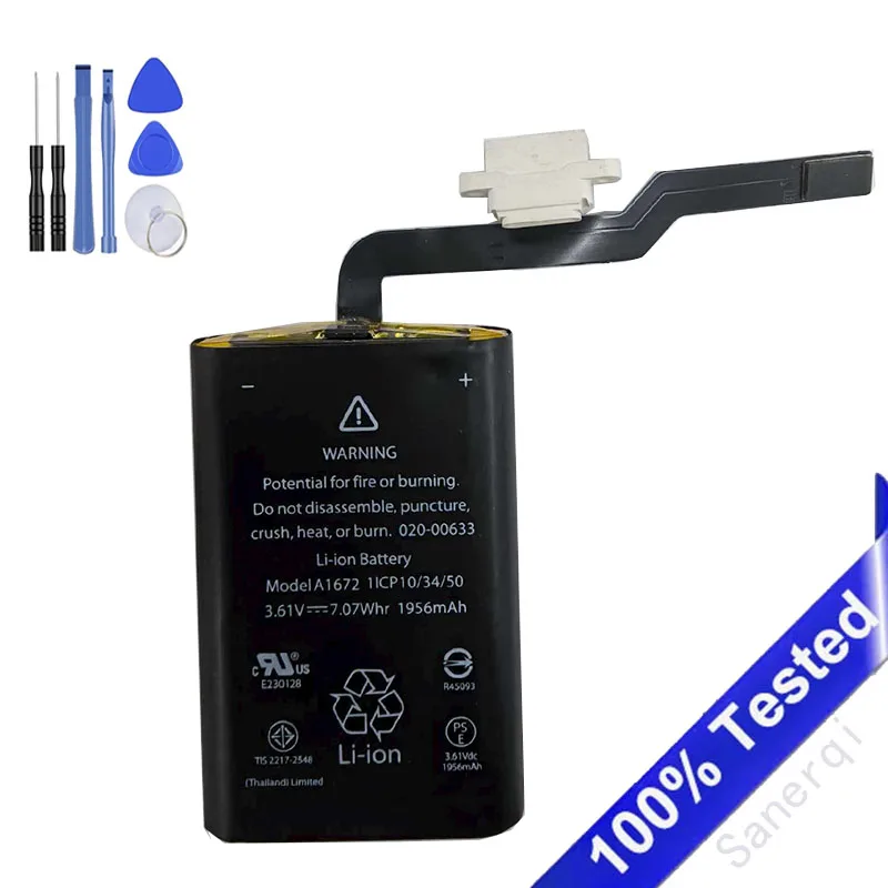 1956mAh Battery A1672 A1657 (2nd) for Apple Magic Mouse 2 Wireless 020-00634 020-00633 Portable Batteria + Free Tools