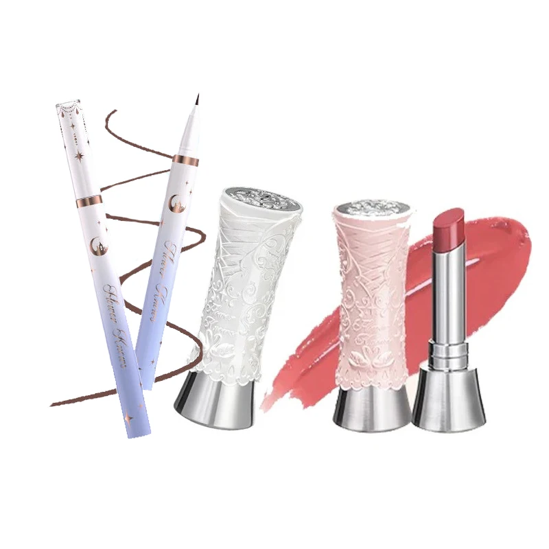 

Flower Knows Swan Ballet Shine Lipstick Lip Gloss Wholesale Flowerknows Moisturizing Lip Balm Vitamin E Mermaid eyeliner pen Set