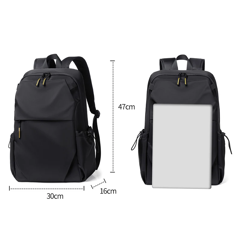 VC Solid Color Men\'s Backpack High Quality Waterproof Laptop Backpack Urban Male Travel Bag School Backpack for College Students