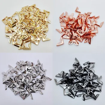 금속 4 색 코너, 책 스크랩북 사진 앨범 메뉴 코너 보호대, 금속 공예 DIY 장식, 16x16x5mm, 100 개 Best5 금속 4 색 코너, 책 스크랩북 사진 앨범 메뉴 코너 보호대, 금속 공예 DIY 장식, 16x16x5mm, 100 개 Best5