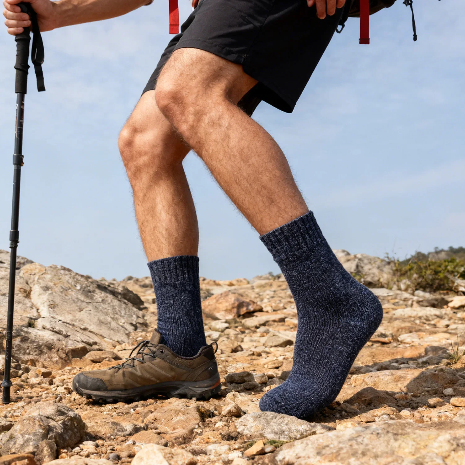 Chaussettes d'hiver en laine mérinos pour hommes, Super épaisses, chaudes, de haute qualité, Harajuku rétro, neige décontractée, antigel, en cachemire