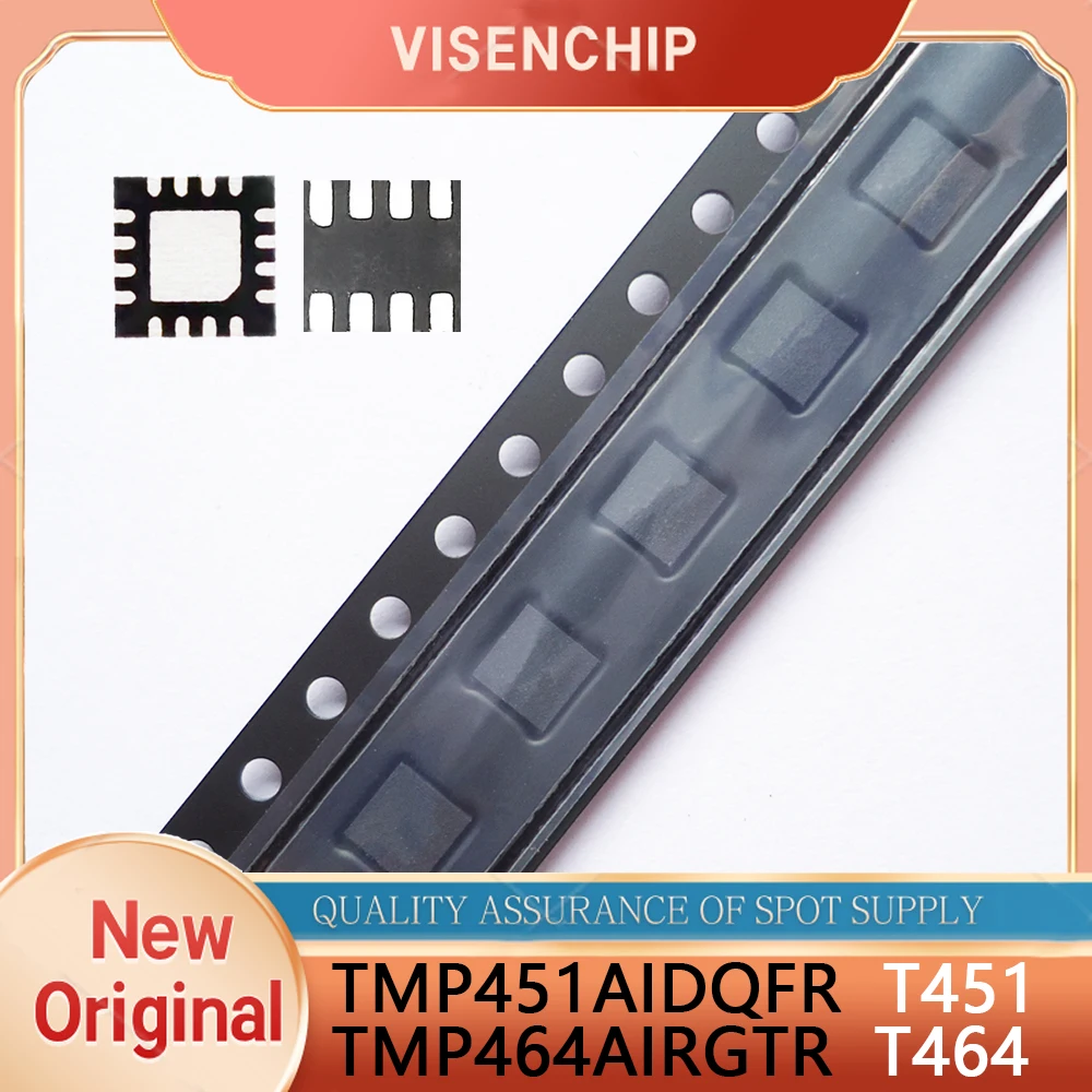 2pieces TMP451AIDQFR TMP451 T451 TMP464AIRGTR TMP464 T464 QFN