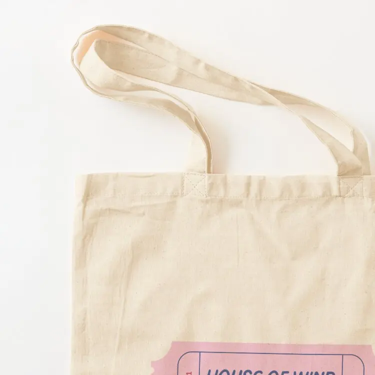 house of wind book club ticket - pink and blue Tote Bag custom tote bag Beach bag tote