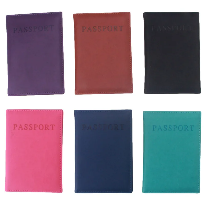 Multifunction Passport Wallet Pu Leather Travel Waterproof Dustproof Passport Holder Card Id Holders Protective Storage Bags