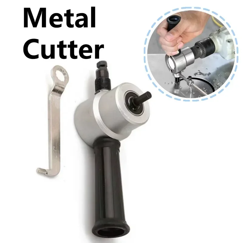 

360 Degree Metal Cutter Set Rotary Double Head Saw Tool Drill Attachment Iron Sheet Cutting Electric Drill Curved Hole Opener