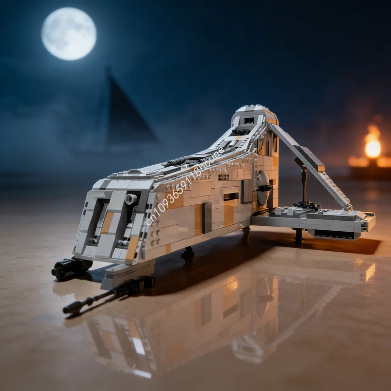 

1579pcs MOC Slave 2 Pursuer Class Enforcement Ship Star Battle Model Building Toy Blocks Architecture Christmas Gifts Brick Kids